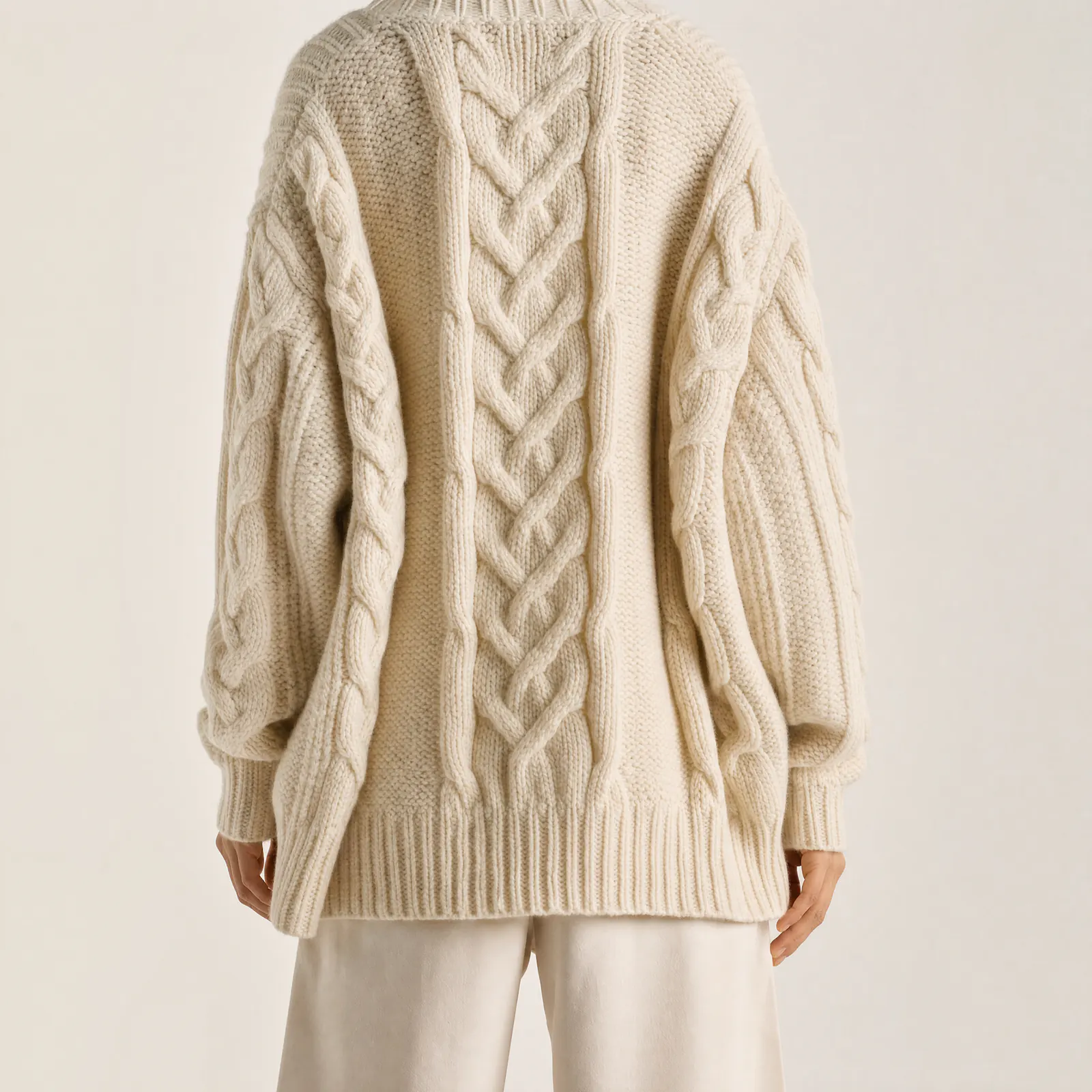 Cardigan câblé, vue 3